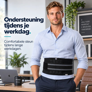 LumboFit Flex - Rugbrace met baleinen